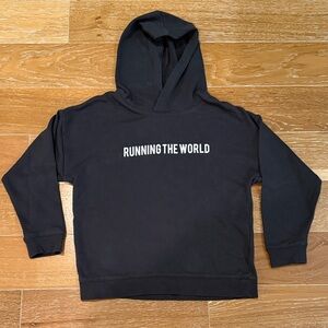 Dark grey Kids Hoodie - Running the World